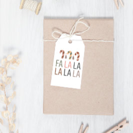 Winter Boho FaLaLa Candy Cane Weihnachten Geschenkanhänger