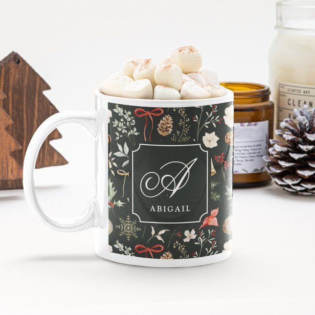 Winter Botanical Festival Weihnachtsgeschenk Kaffeetasse (Von Creator hochgeladen)