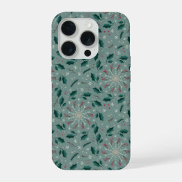 Winter Botanical Snowflake IPhone Case 15 Pro Hülle