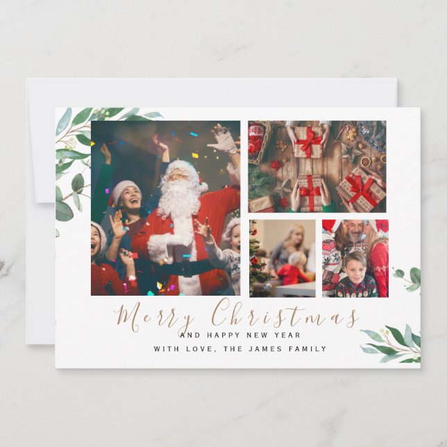 Winter Botanicals Elegante 4 Bilder Weihnachten (Vorderseite)