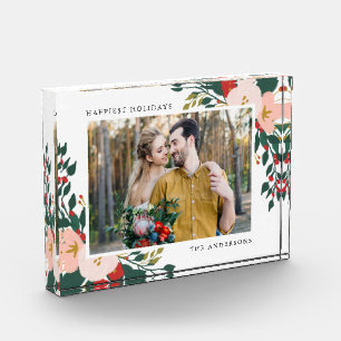 Winter Botanicals Feiertags-Fotoblock Fotoblock