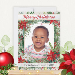 Winter Botanicals Festliches Foto Frohe Weihnachte Feiertagskarte