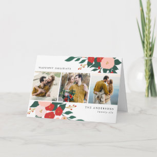 Winter Botanicals Gefaltete Weihnachtskarte Feiertagskarte