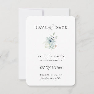 Winter botanisch Save the Date Ankündigung