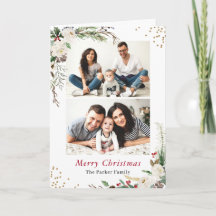 Winter Botanische 2 Foto Collage Gefundener Gruß