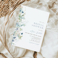 Winter Botanische Brautdusche Einladung