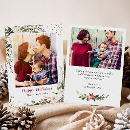 Winter Botanische Vegetation Elfenbeinküste Weihna Feiertagskarte