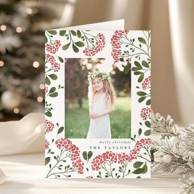 Winter Bouquet | Faltschachtel Feiertagskarte (Von Creator hochgeladen)