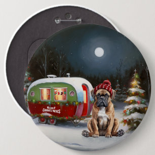 Winter Boxer Caravan Weihnachtsabenteuer Button