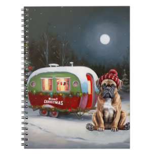 Winter Boxer Karawane Weihnachtsabenteuer Notizblock