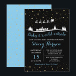 Winter Boy Baby seine kalte Außendusche Blue Baby Einladung<br><div class="desc">Winter Boy Baby seine kalte Außendusche Blue Baby Einladung</div>