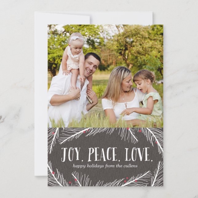 Winter Branchen Holiday Foto Cards Feiertagskarte (Vorderseite)