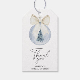 Winter-Brautparty dank Markierung Geschenkanhänger