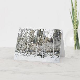 Winter Bryant Park Feiertagskarte