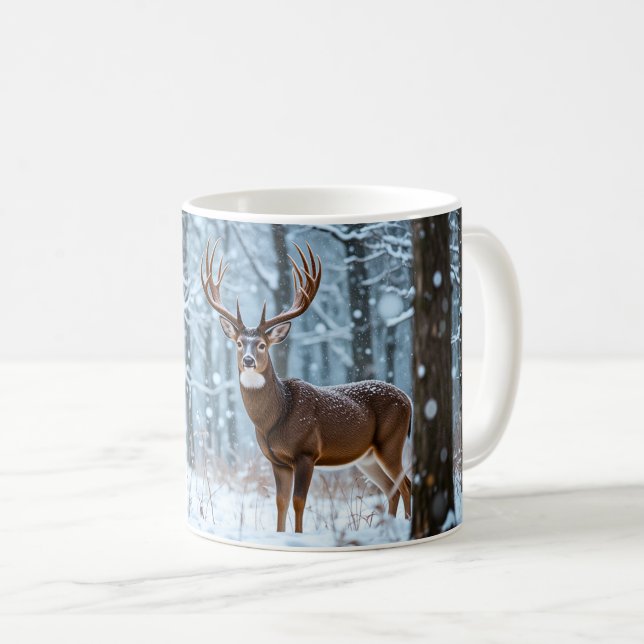 Winter Buck Coffee Tasse (VorderseiteRechts)