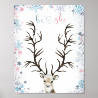 Winter buck oder tun Geschlecht zeigen Daumenabdru