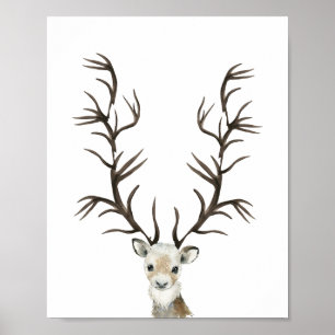 Winter buck oder tun Geschlecht zeigen Daumenabdru Poster