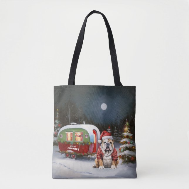 Winter Bulldog Caravan Weihnachtsabenteuer (Vorderseite)