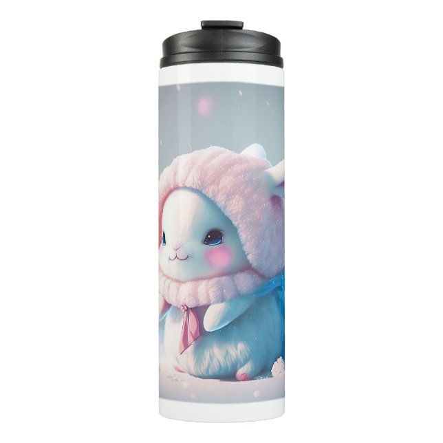 Winter Bunny Thermal Tumbler Thermosbecher (Vorderseite)