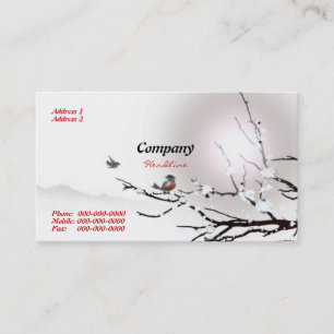 Winter Business Card Visitenkarte