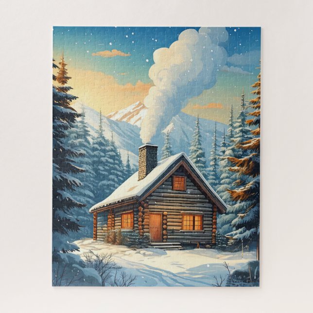 Winter Cabin Puzzle (Vertikal)