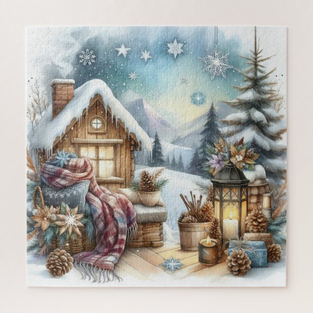Winter Cabin Puzzle (Vertikal)