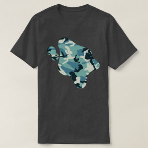 Winter-Camouflage Muster Paint Platsch T-Shirt