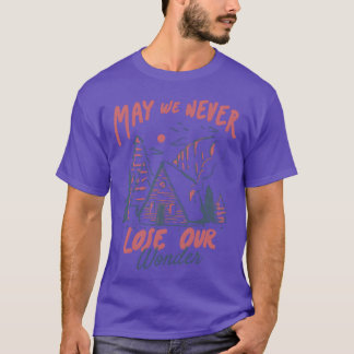 Winter Campinghütte Natur Eine Hütte Inhe Wald fri T-Shirt