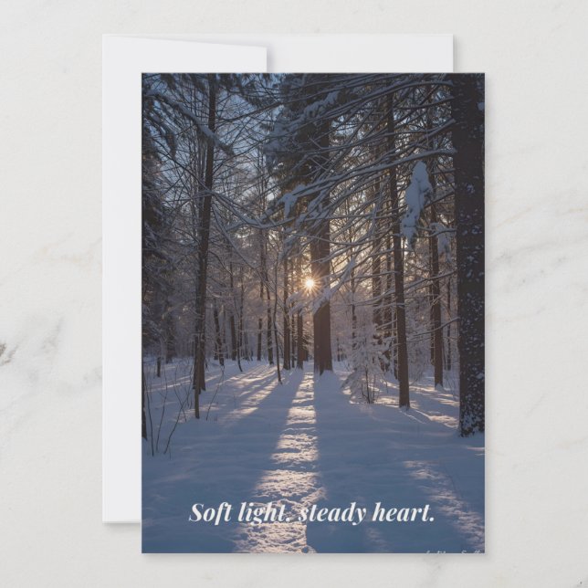 Winter Card Feiertagskarte (Vorderseite)