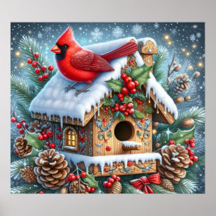 Winter Cardinal Plakat
