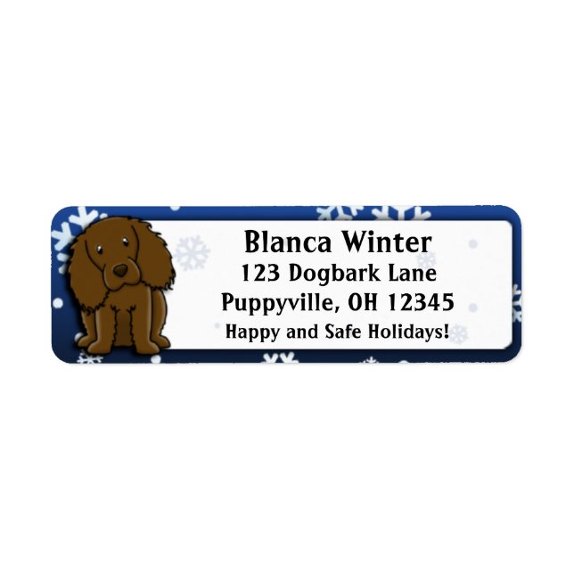 Winter Cartoon Boykin Spaniel (Vorne)