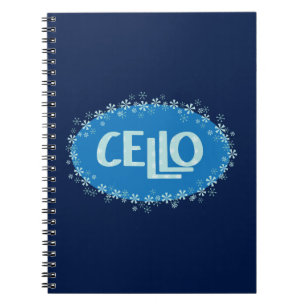 Winter Cello Notizblock