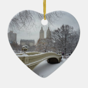 Winter - Central Park - New York City Keramikornament