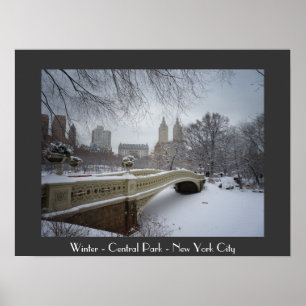 Winter - Central Park - New York City Poster