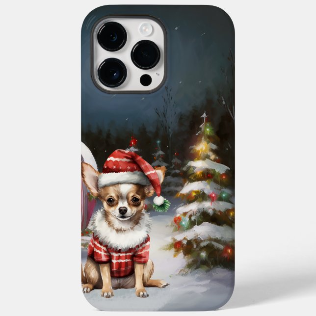 Winter Chihuahua Caravan Weihnachtsabenteuer Case-Mate iPhone Hülle (Rückseite)