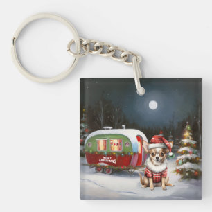 Winter Chihuahua Karawane Weihnachtsabenteuer  Schlüsselanhänger