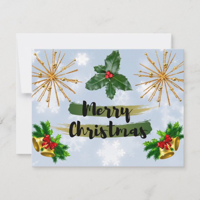 Winter Chill Christmas Card Feiertagskarte (Vorderseite)