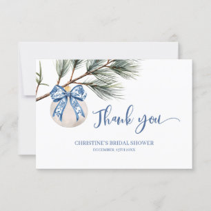 Winter-Chinoiserie-Bogen-Dankeskarten Dankeskarte