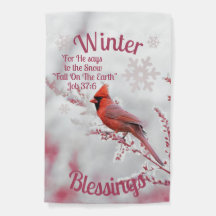 Winter Christlich Garden Flag