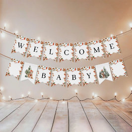 Winter Christmas Baby Showbanner Wimpelkette