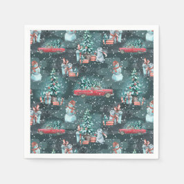 Winter Christmas gemütlich Serviette