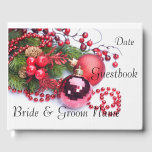 Winter Christmas Guest Book Bride Groom Gästebuch<br><div class="desc">Winter Christmas Guest Book Bride Groom</div>
