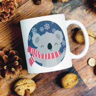 Winter Christmas Koala Bear Tasse