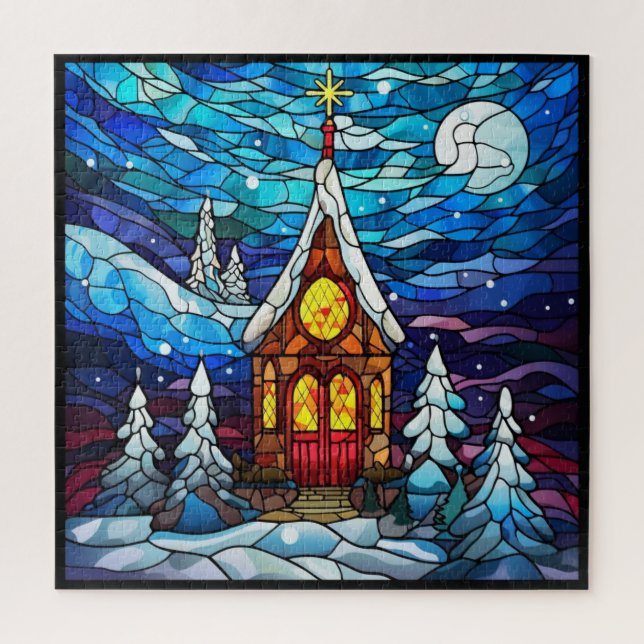 Winter Church Puzzle (Vertikal)