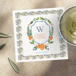 Winter Citrus Botanical Florals | Grünflächen Serviette