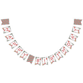 Winter-Cocoa-Geburtstagsbanner Wimpelkette