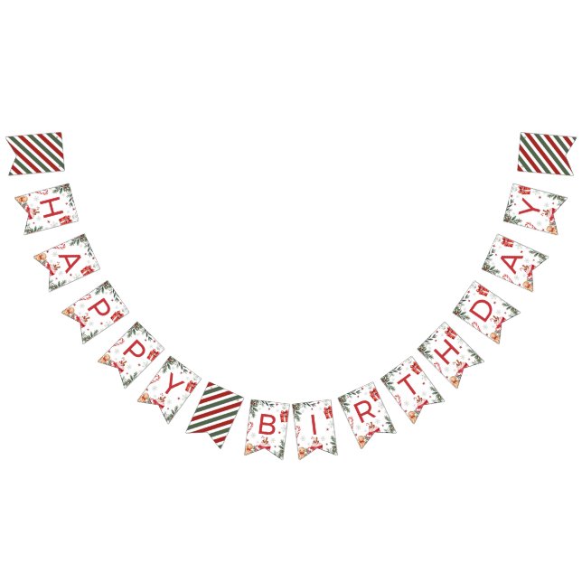 Winter-Cocoa-Geburtstagsbanner Wimpelkette (Alle)