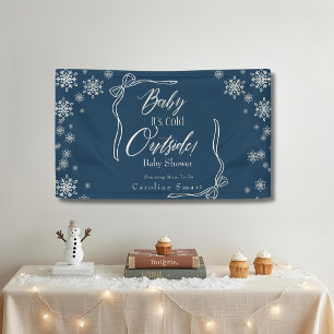 Winter Coquette Blue Baby ist kalt Banner