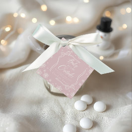 Winter Coquette Pink Danke, es ist kalt Geschenkanhänger