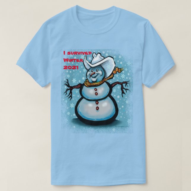 Winter Cowboy T - Shirt (Design vorne)